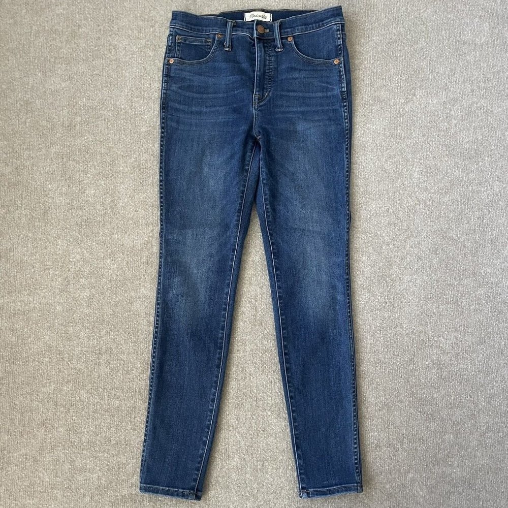 Madewell Jeans Womens 28 Stretch Skinny Dark Wash Denim Pants Blue Jeggings